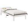 vidaXL Bed Frame without Mattress White 90x200 cm Solid Wood Pine