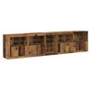 vidaXL LED Sideboard Old Wood 283 x 37 x 67 cm Engineered Wood
