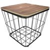 Gusta Side Table Metal 38.5x38.5x37 cm Black 04310970