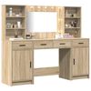 vidaXL Dressing Table Set with Drawer 3 pcs Sonoma Oak Engineered Wood