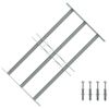 Adjustable Security Grille for Windows with 3 Crossbars 500-650 mm