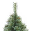 vidaXL Artificial Christmas Tree with 300 LEDs Green 210 cm PE and PVC