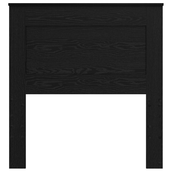 vidaXL Headboard with Headboard Black Oak 80 cm Engineered Wood
