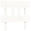 vidaXL Bed Frame without Mattress White 100x200 cm Solid Wood Pine
