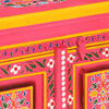 vidaXL Sideboard Solid Mango Wood Pink Hand Painted