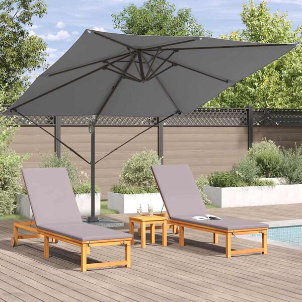 vidaXL Roma Parasol Anthracite 286 x 285 x 265 cm