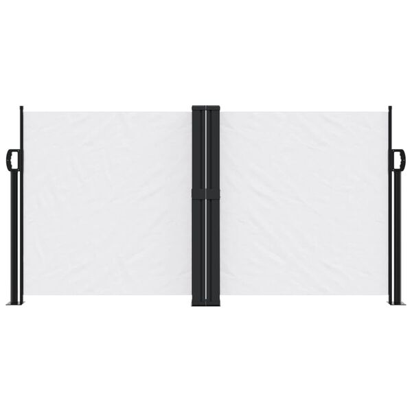 vidaXL Retractable Side Awning White 120x1000 cm