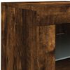 vidaXL Sideboard with LED Lights Smoked Oak 283x37x67 cm