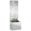 vidaXL Garden Privacy Screen Silver 50 x 32 x 150 cm Galvanised steel