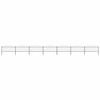 vidaXL Garden Fence with Spear Top Steel 1172x75 cm Black