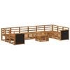 vidaXL Outdoor Sofa Set 8 pcs Natural Solid Acacia Wood