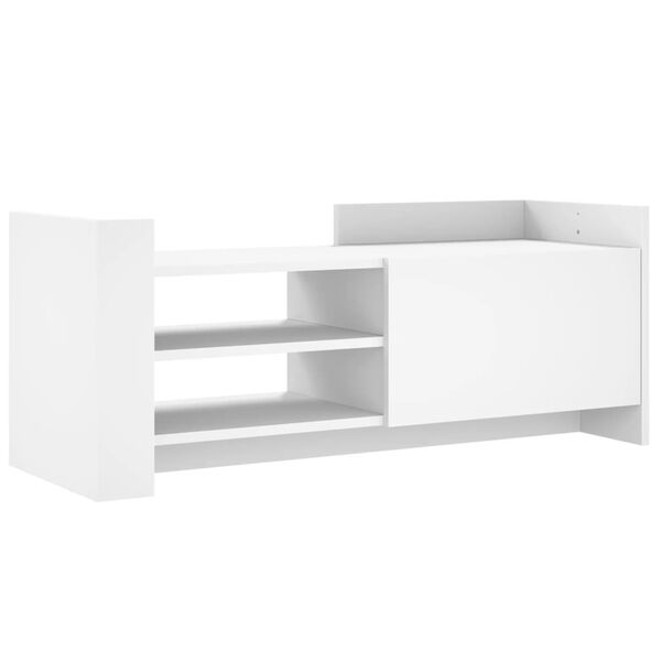 vidaXL TV Cabinet White 100x35x40 cm Engineered Wood