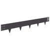 vidaXL Lawn Edging 30 pcs 100 x 15 cm Steel Black