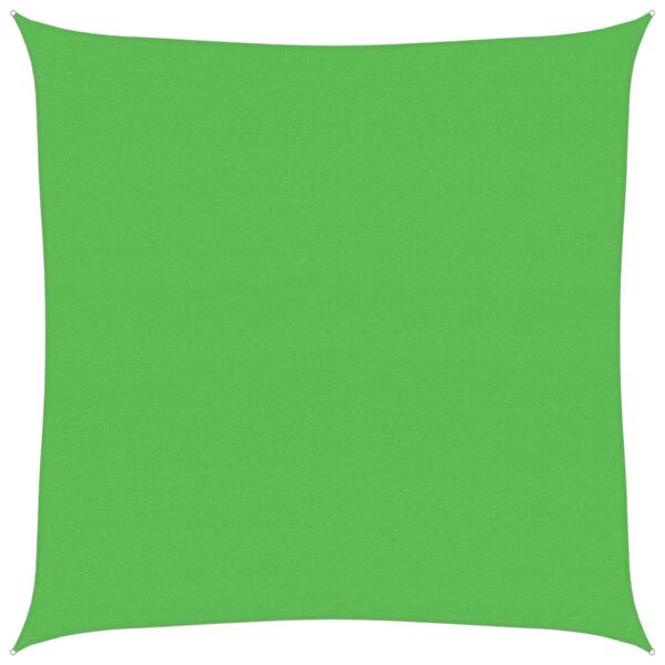 vidaXL Sunshade Sail 160 g/m&sup2; Light Green 4x4 m HDPE