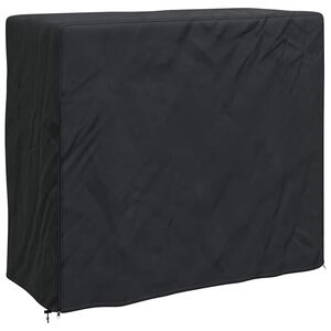 vidaXL Firewood Rack Cover 61 x 122 x 106 cm 210D Oxford Fabric Black