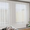 vidaXL Lace Curtain with Curtains Floral White 240 x 400 cm Polyester