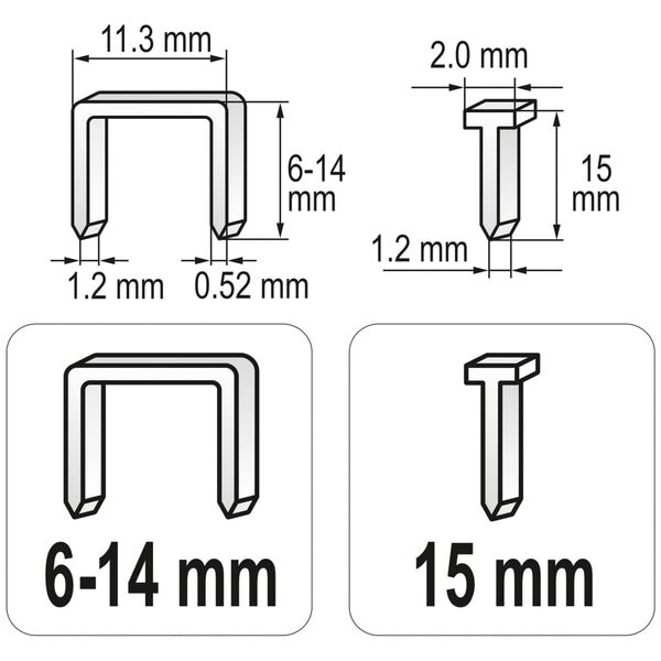 YATO Staple Gun 6-14mm