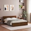 vidaXL Bed Frame without Mattress Brown Oak 150x200 cm King Size