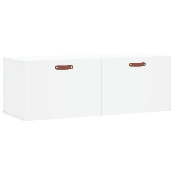 vidaXL Wall Cabinet White 100x36.5x35 cm Engineered Wood
