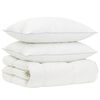 vidaXL 90% Goose Down Duvet Set FULDA 3 pcs 220 x 240 cm Winter White