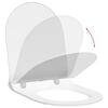 vidaXL Toilet Seat Adjustable White 48.5 x 36 x 5 cm Polypropylene