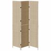 vidaXL Room Divider Folding Manual Beige 146 x 200 cm Poly Rattan