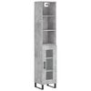 vidaXL Highboard Concrete Grey 34.5x34x180 cm Engineered Wood