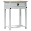 vidaXL Console table White 55 x 35 x 73 cm Solid Pine Wood