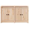 vidaXL Kitchen Cabinet Brown Oak 106 x 55 x 64 cm Solid Pine wood
