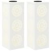 vidaXL Solar LED Pathway Light 2 pcs Warm White 18 x 18 x 50 cm