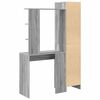 vidaXL Desk 2 pcs Grey Sonoma