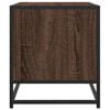 vidaXL TV Cabinet Brown Oak 91x40x46 cm Engineered Wood and Metal