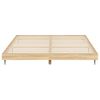 vidaXL Bed Frame without Mattress Sonoma Oak 200x200 cm Engineered Wood