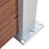 vidaXL Fence Panel Set WPC 353x146 cm Brown