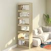 vidaXL Book Cabinet/Room Divider Sonoma Oak 60x30x198 cm