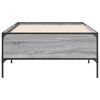 vidaXL Bed Frame without Mattress Grey Sonoma 100x200 cm