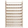 vidaXL Wine Rack with Top Board 72.5x25x111.5 cm Solid Wood Pine
