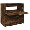 vidaXL Sink Cabinet Smoked Oak 59x37x59 cm Engineered Wood