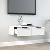 vidaXL Wall Cabinet White 68x30x20 cm Engineered Wood