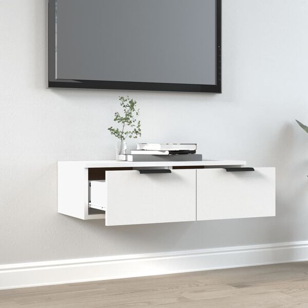 vidaXL Wall Cabinet White 68x30x20 cm Engineered Wood