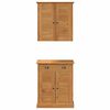 vidaXL Bathroom Furniture Set VIGO 2 pcs Brown 67.5 x 34 x 80 cm