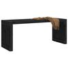 vidaXL Garden Bench Extendable Black 212.5x40.5x45 cm Solid Wood Pine