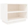 vidaXL Shoe Cabinet White 60x34x45 cm Solid Wood Pine