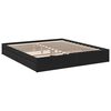 vidaXL Bed Frame with Drawers without Mattress Black 200x200 cm