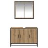 vidaXL Bathroom Furniture Set 2 pcs Artisan oak Engineered wood