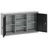 vidaXL Tool Cabinet with Shelf Black and Grey 100 x 20 x 55 cm