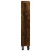 vidaXL Narrow Storage Trolley Smoked Oak 48x13x68 cm Engineered Wood