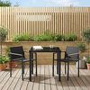 vidaXL Outdoor Furniture Set 3 pcs Black and Anthracite Textilene