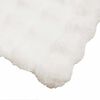 vidaXL Faux Rabbit Fur Blanket 4 pcs White 150 x 220 cm Polyester