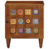 vidaXL Bedside Cabinet Brown 40 x 33 x 46 cm Solid Mango Wood